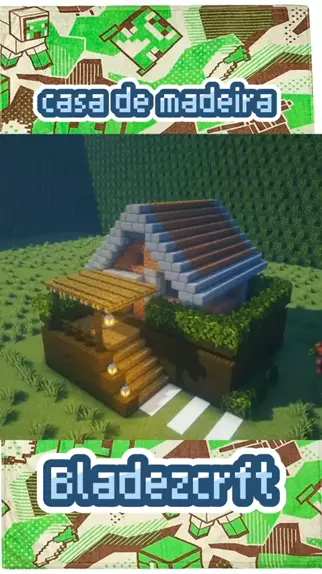 casas grande de madeira no minecraft
